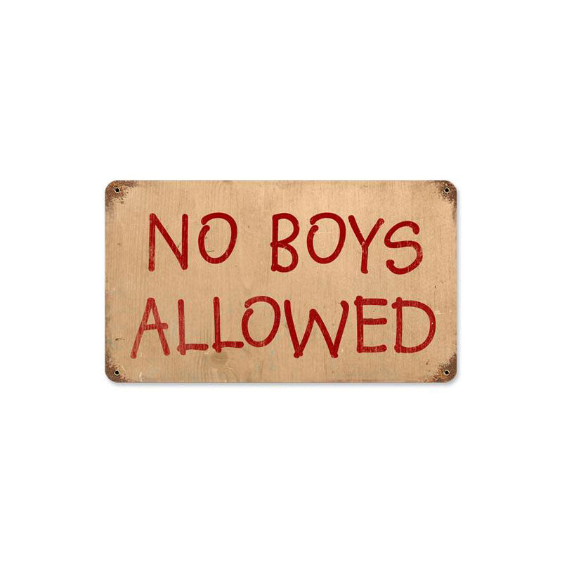 No Boys Allowed 14 x 8