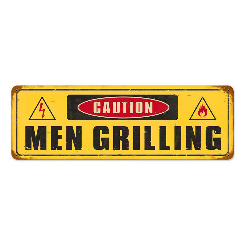 Men Grilling 8 x 24