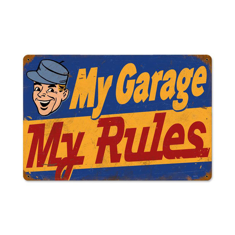 My Garage Rules 18 x 12