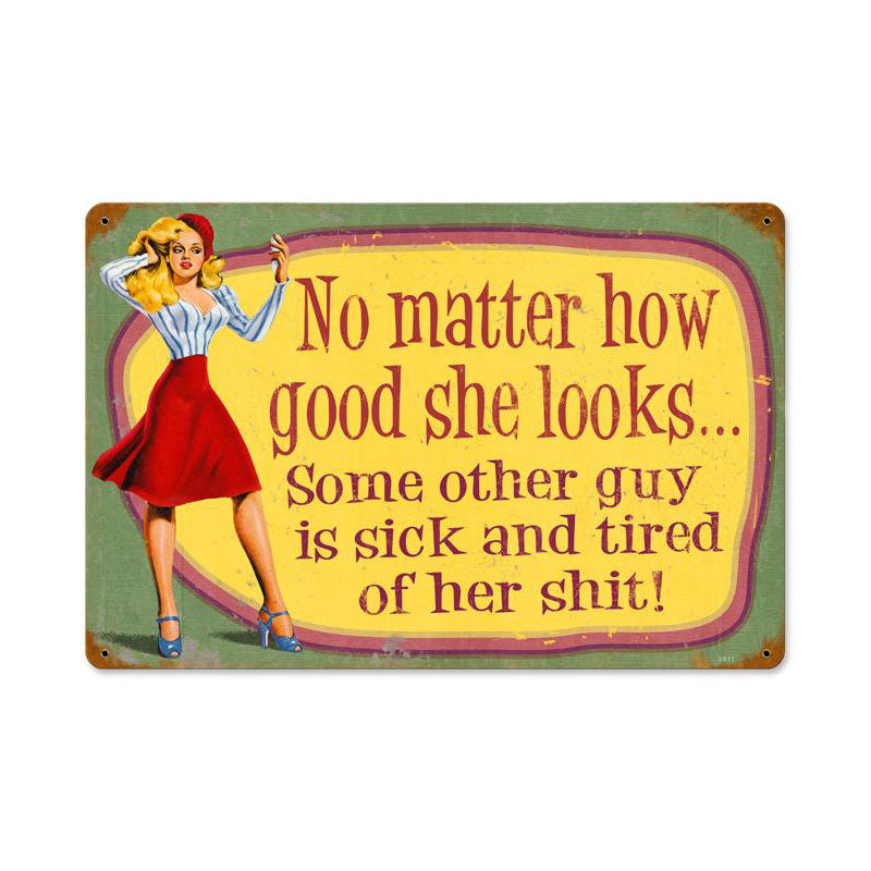 Sick Of Her 18 x 12