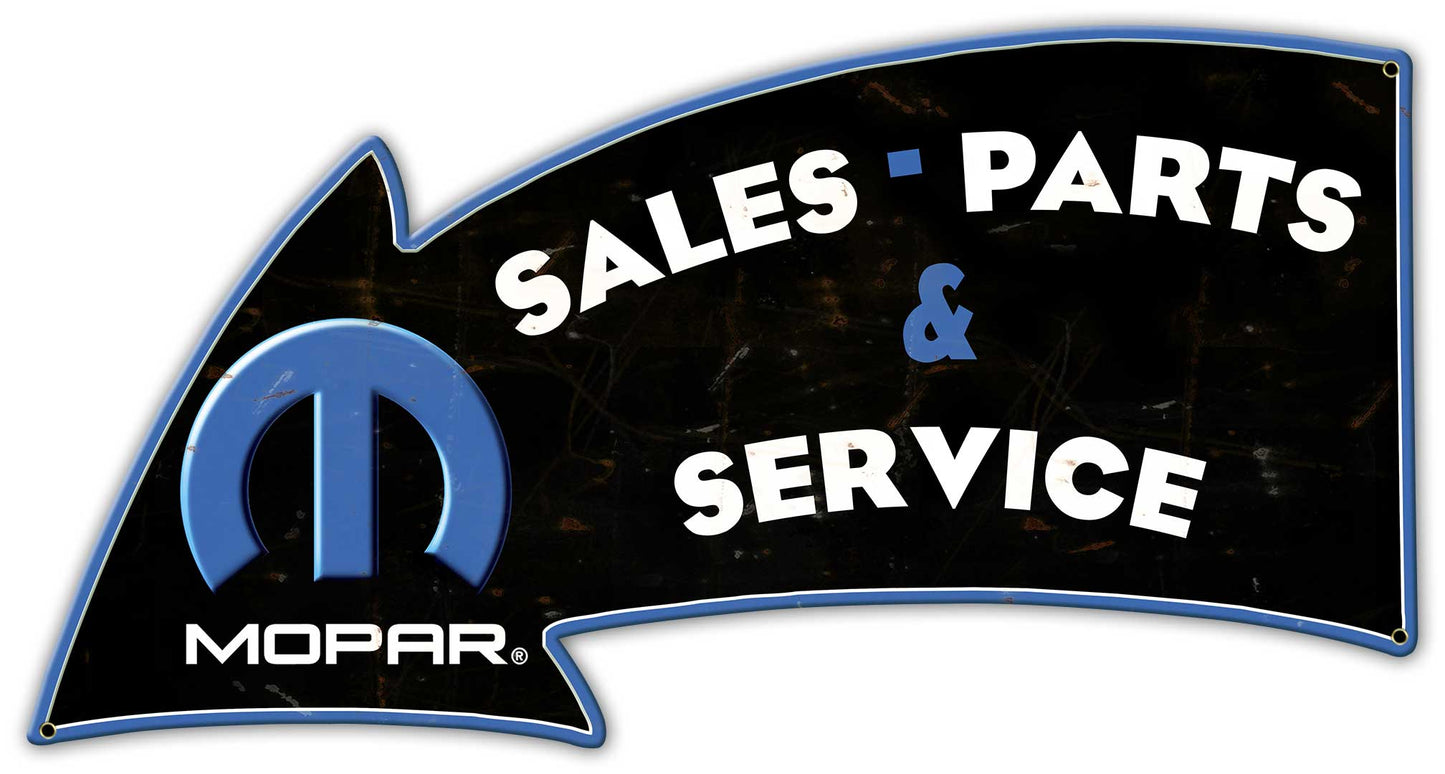 Mopar Sales Parts Service Arrow 27 X 14