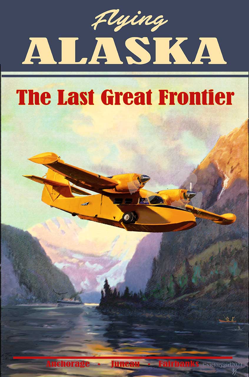 Fly Alaska 12 X 18