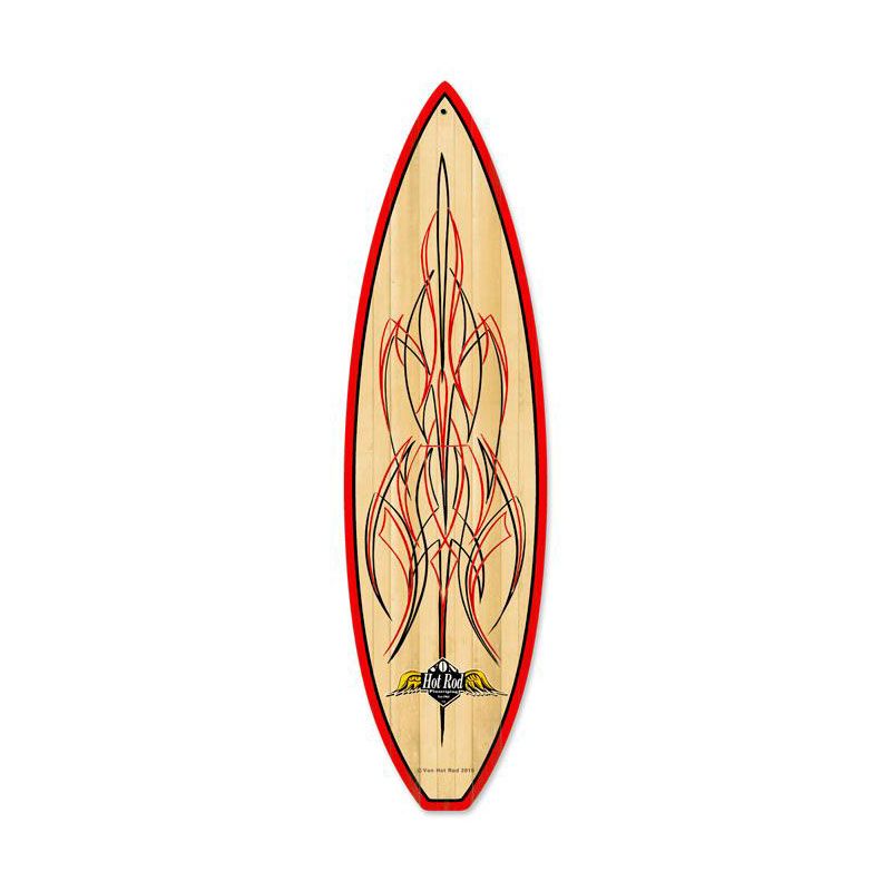 Wood Pinstripe Surfboard 6 x 22