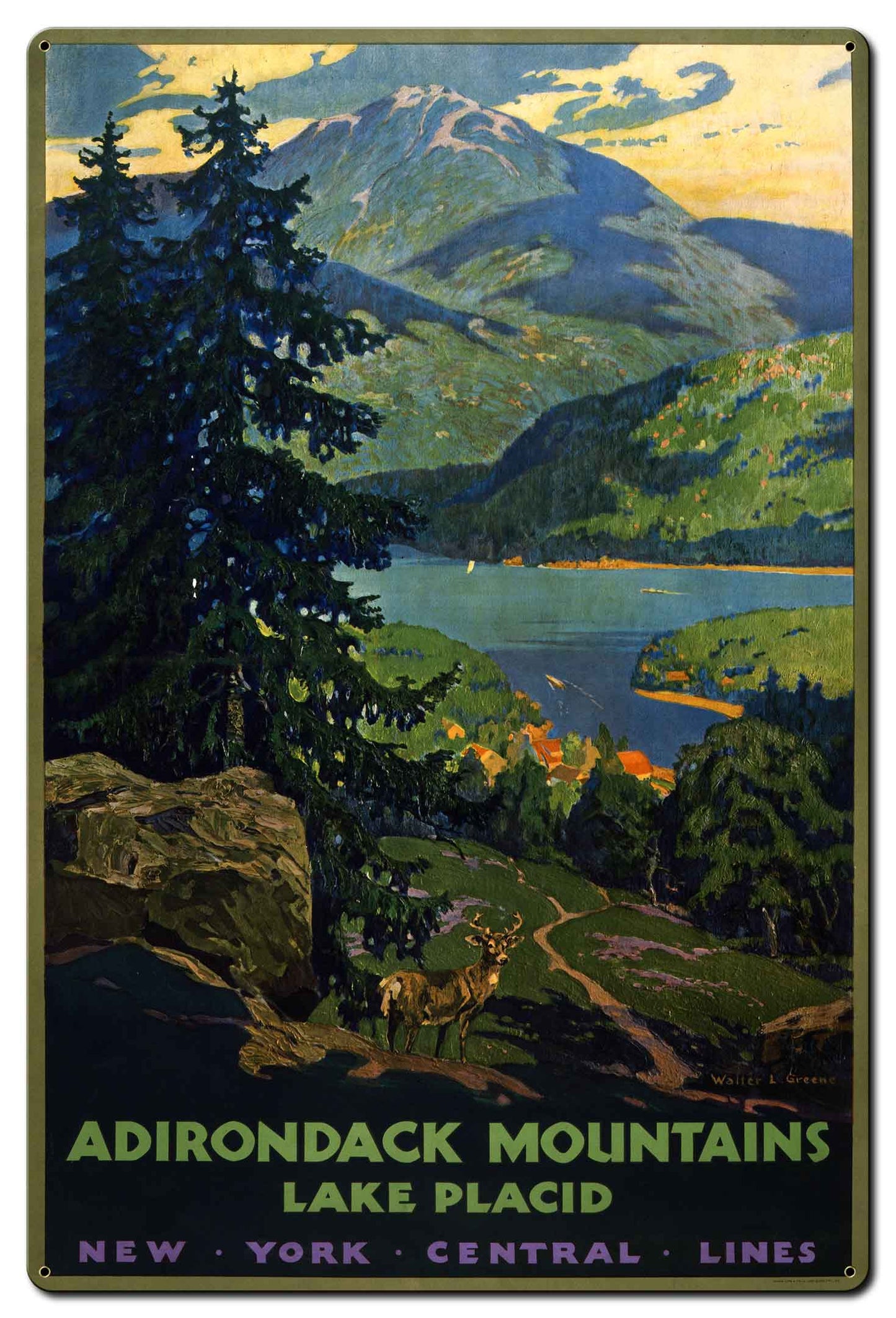 Adirondack Mountains 24 x 36