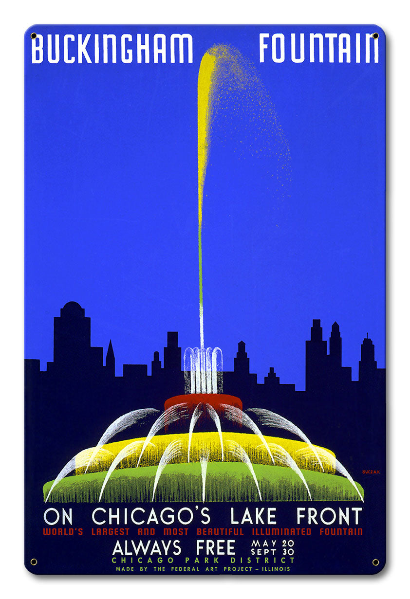 Buckingham Fountain 12 x 18