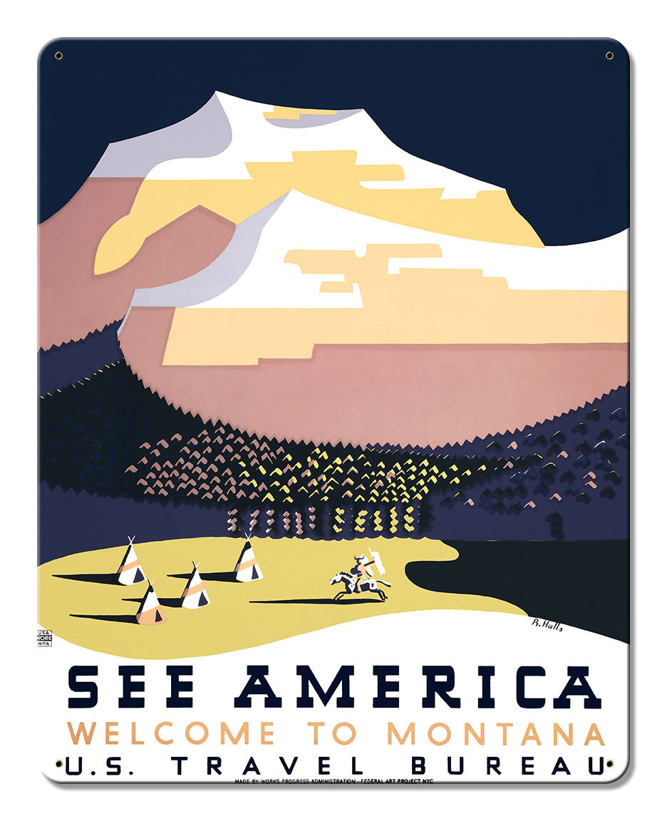 See America Welcome Montana 2 12 x 15