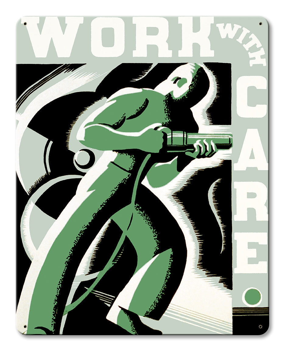 Work With Care Man 12 x 15
