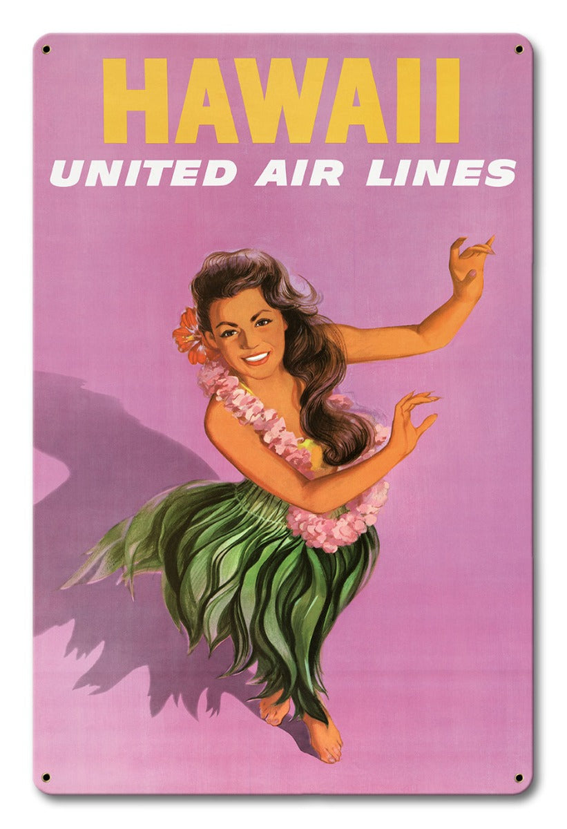 Hawaii Hula Dancer 12 x 18