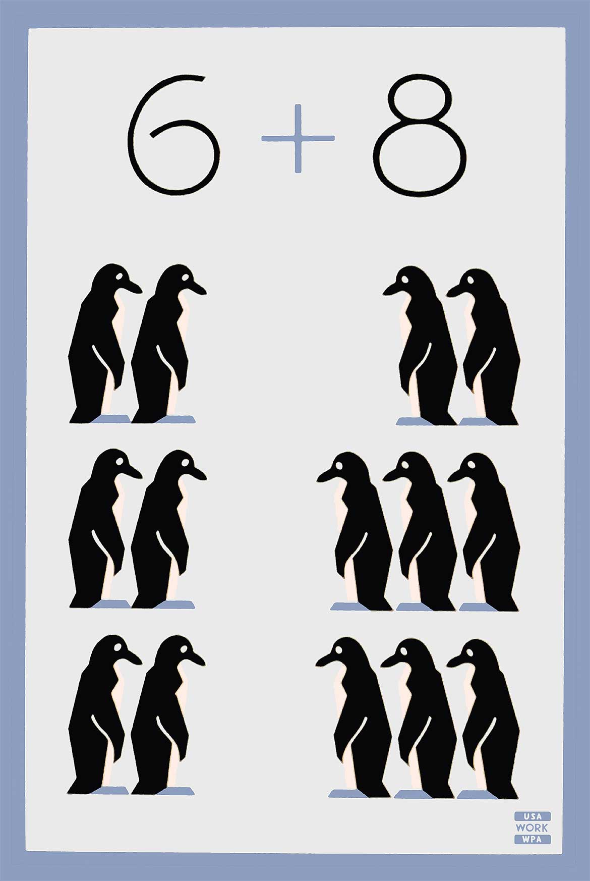 6 8 Penguins 16 x 24