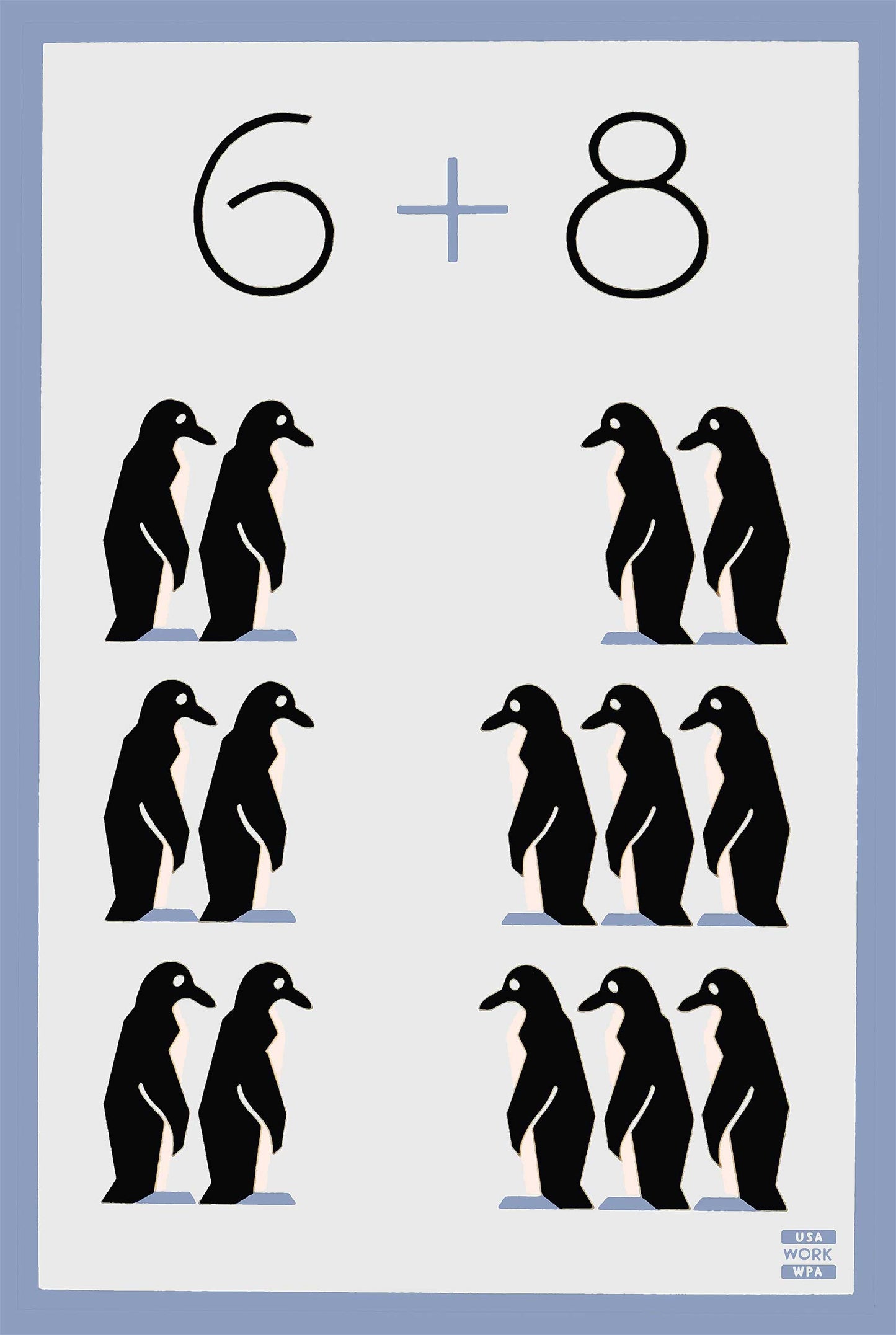 6 8 Penguins 24 x 36