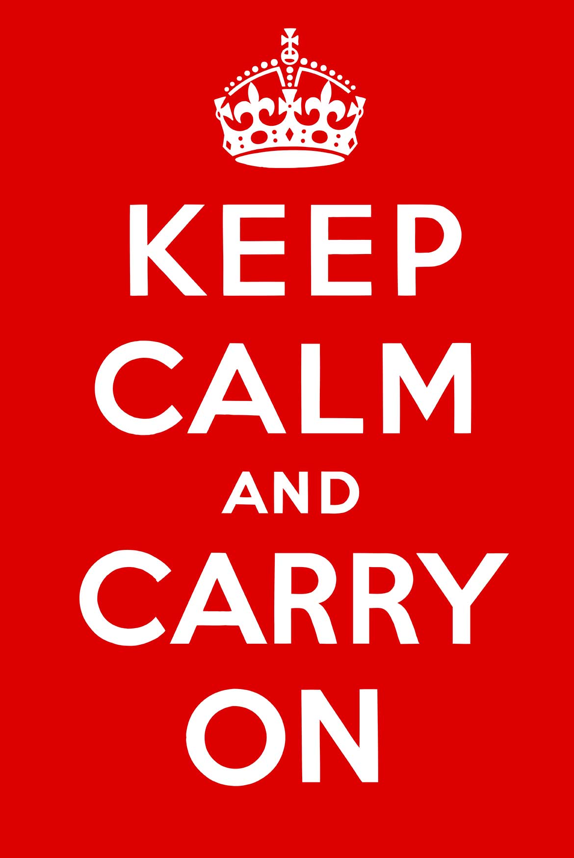 Keep Calm Red 16 x 24