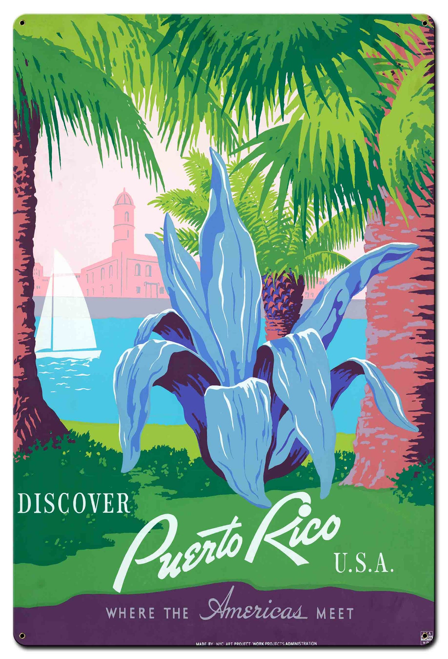 Discover Puerto Rico 2 24 x 36