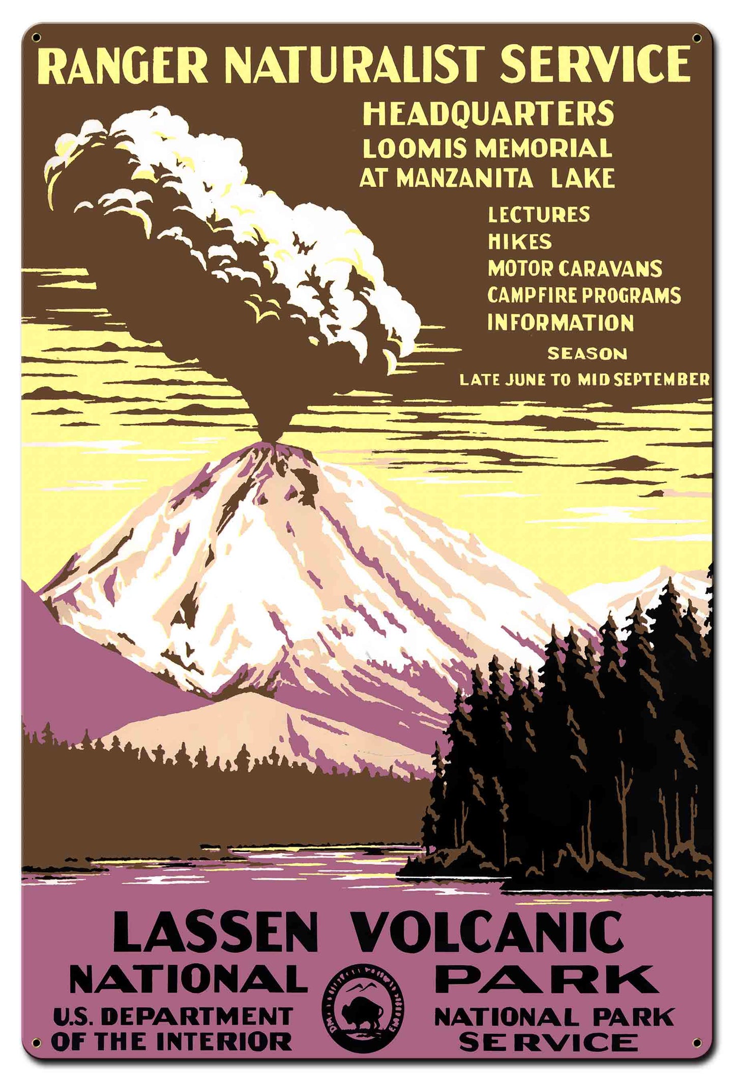 Lassen Volcanic Park 24 x 36