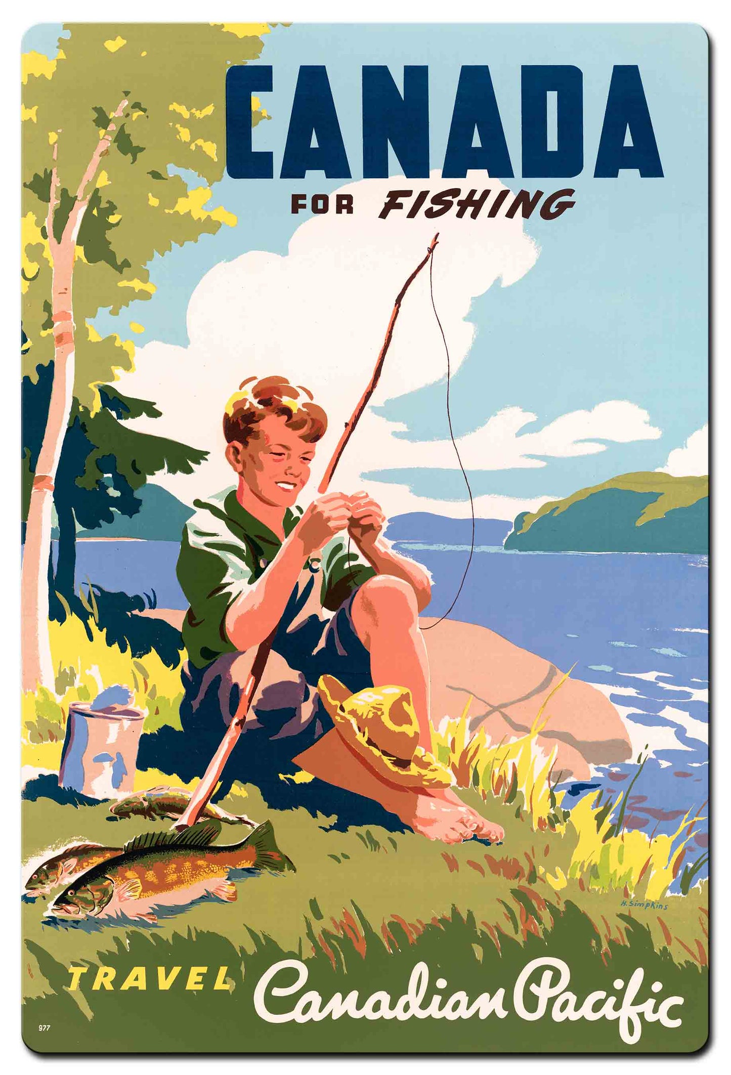 Canada For Fishing 24 x 36