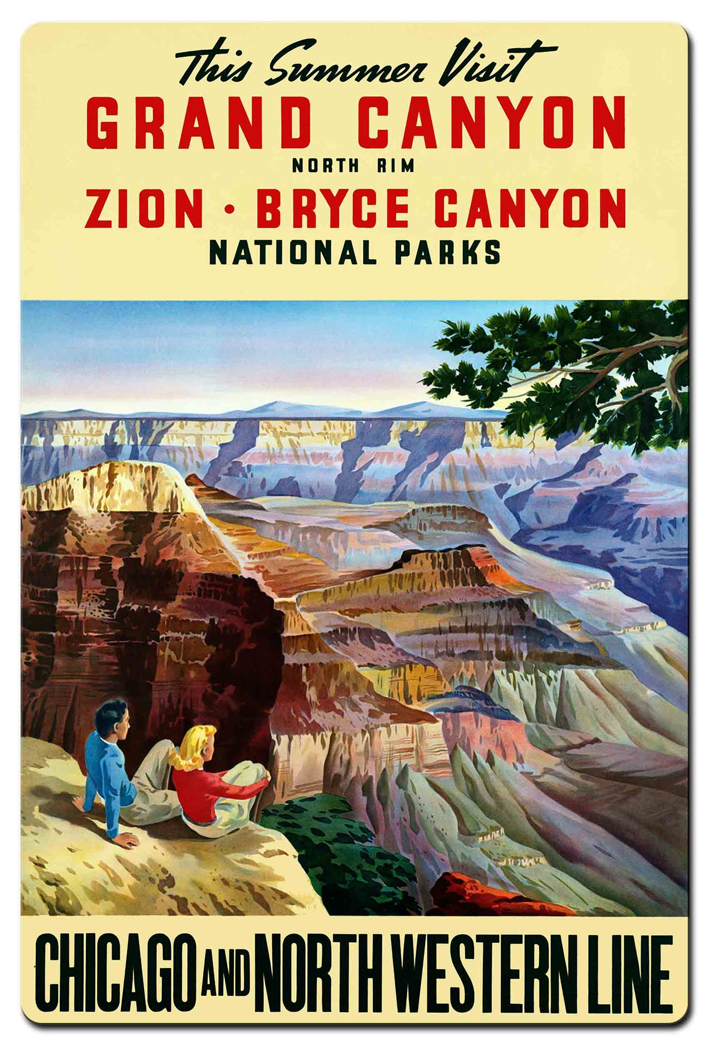 Visit Grand Canyon Zion Bryce 24 x 36