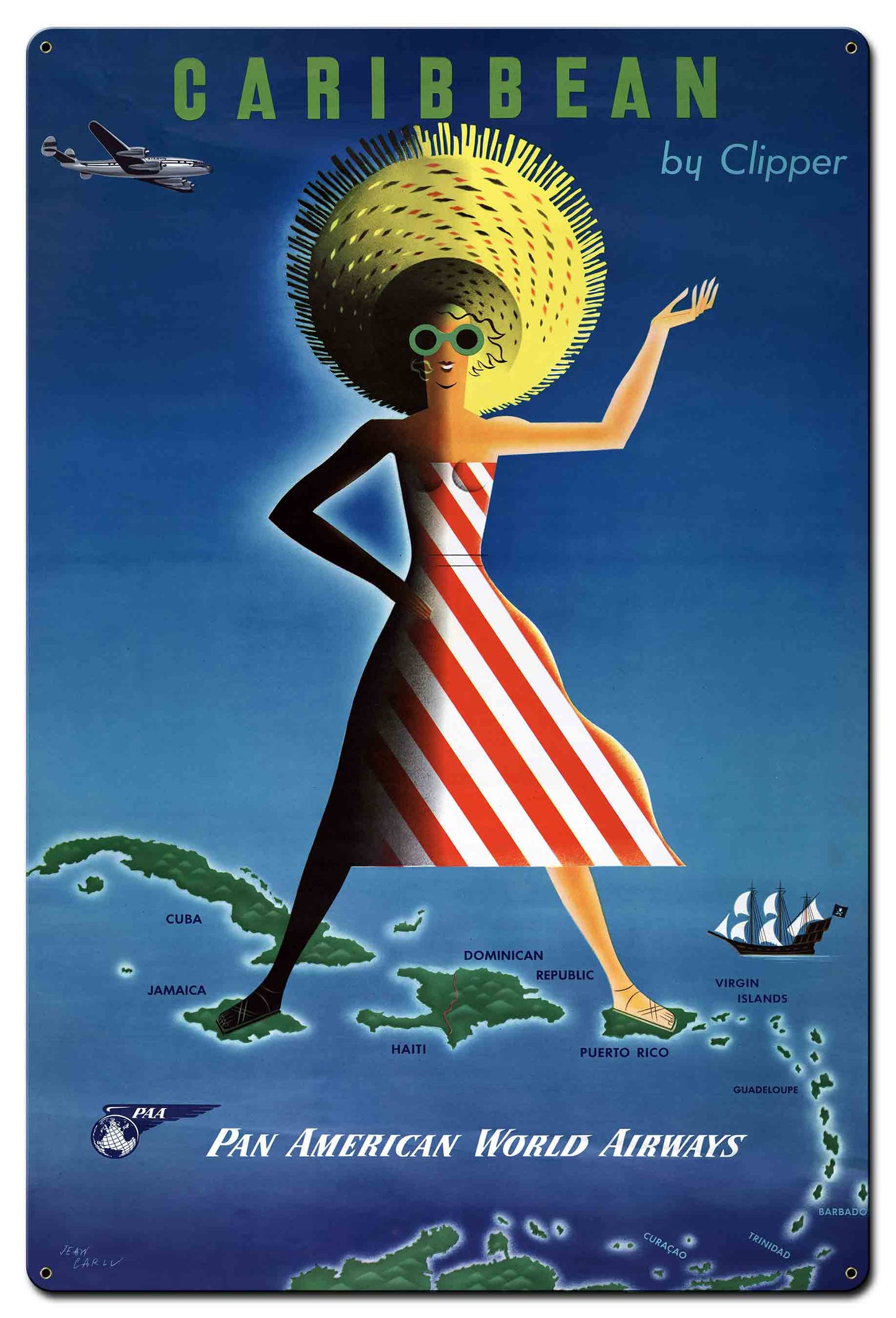 Caribbean By Clipper 24 x 36