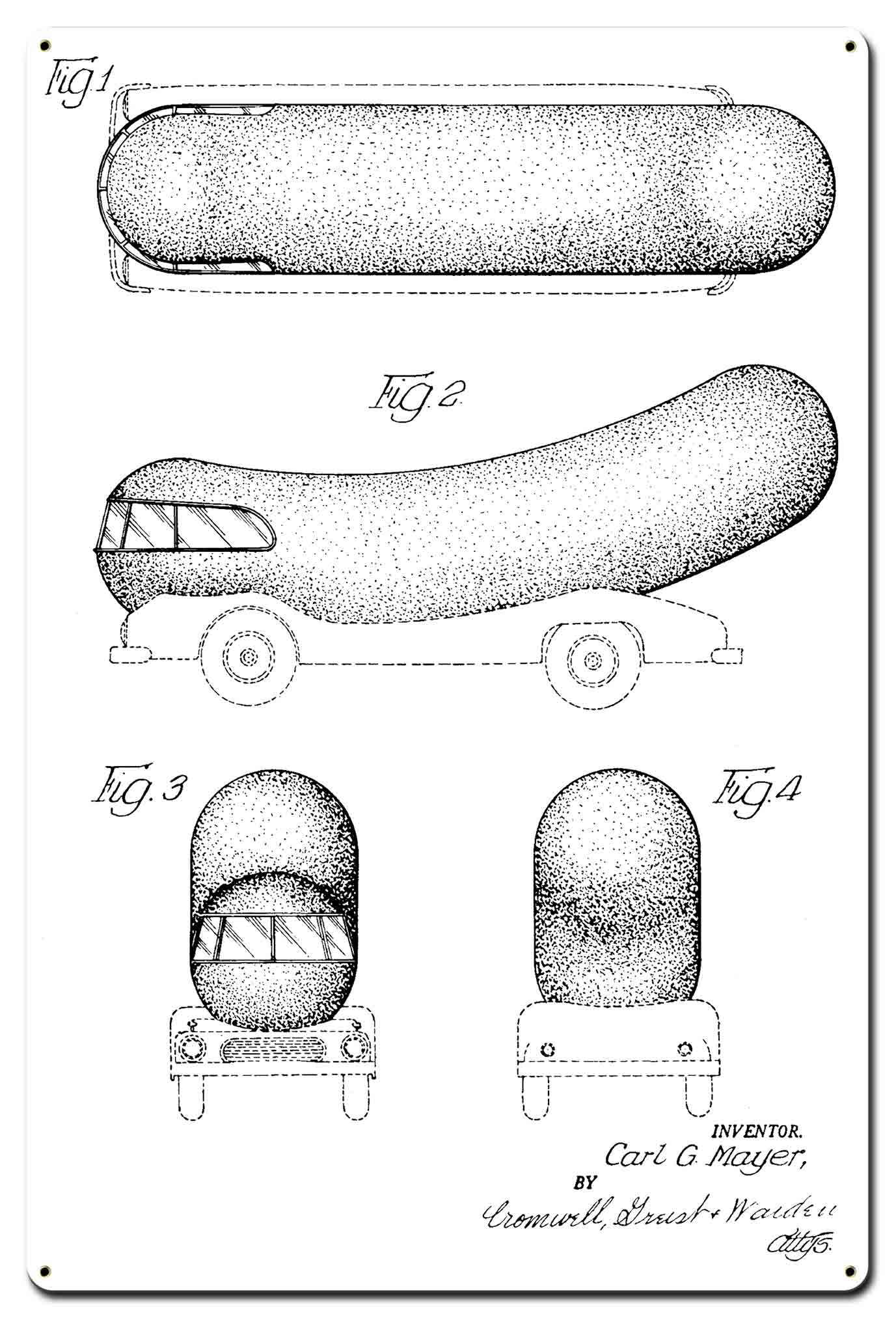 Weinermobile Patent 24 x 36