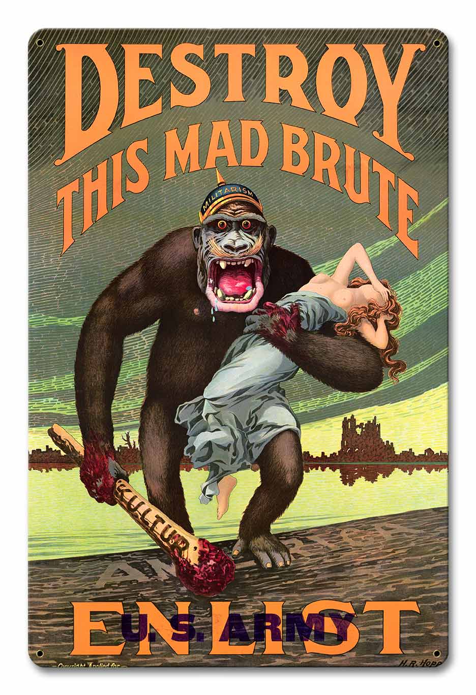 Destroy The Mad Brute 12 x 18
