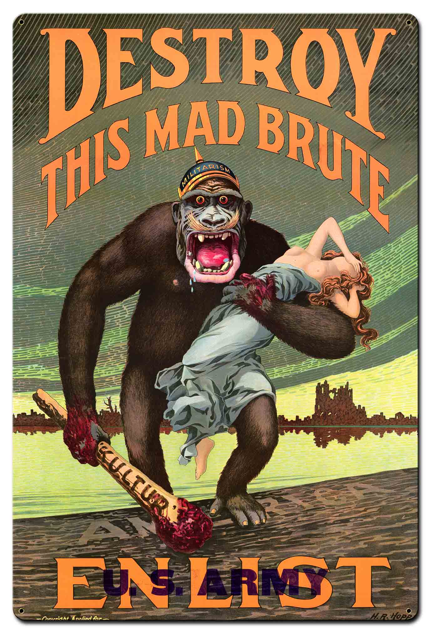Destroy The Mad Brute 24 x 36
