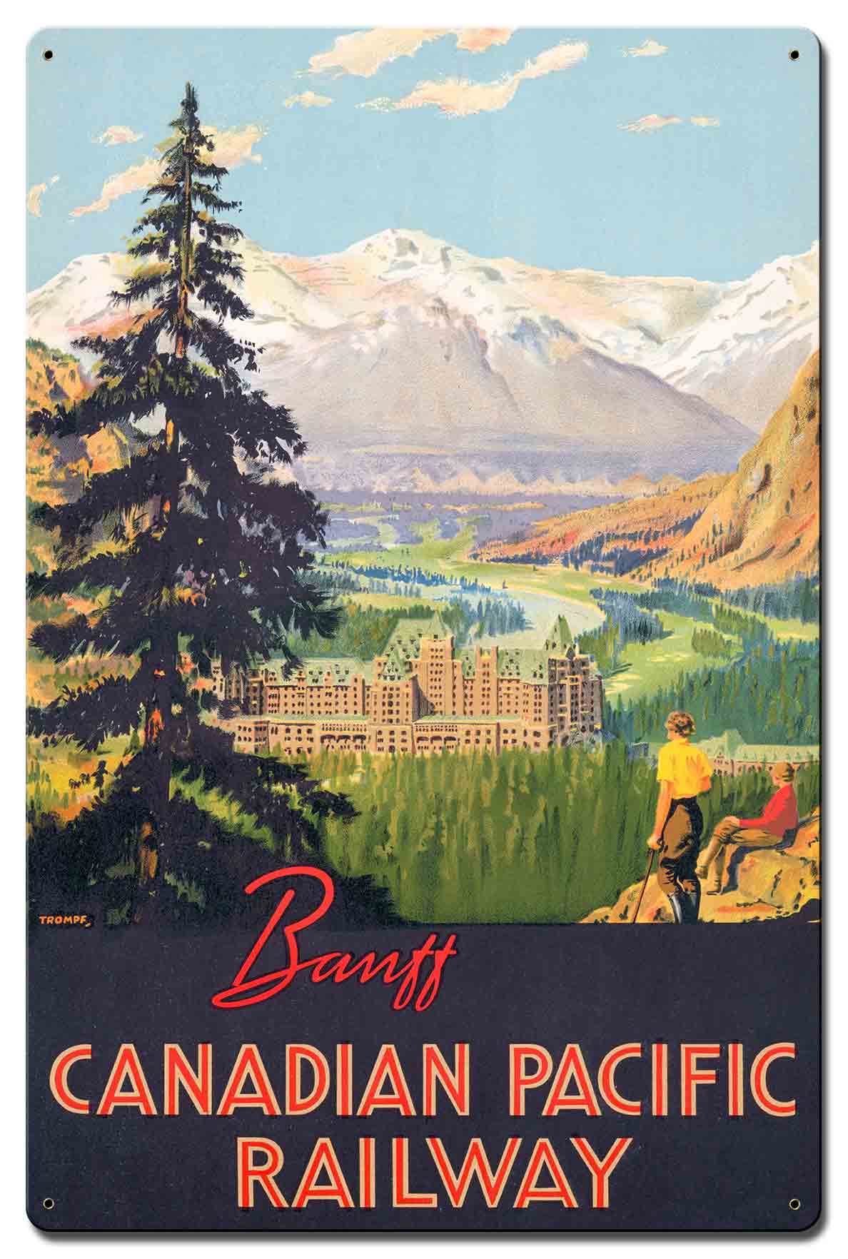 Banff Canadian Pacific Railway 16 x 24