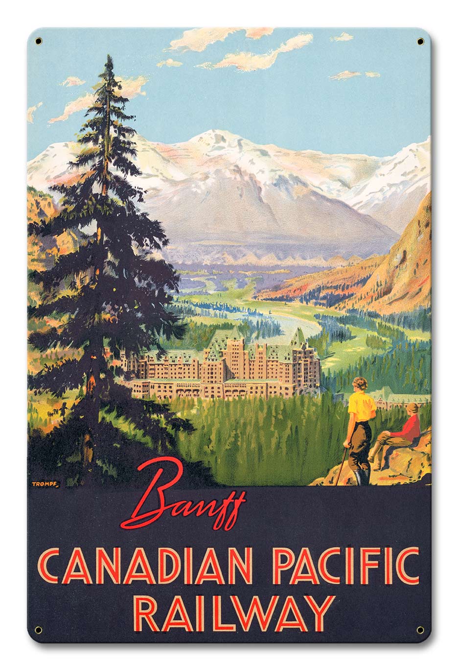 Banff Canadian Pacific Railway 12 x 18