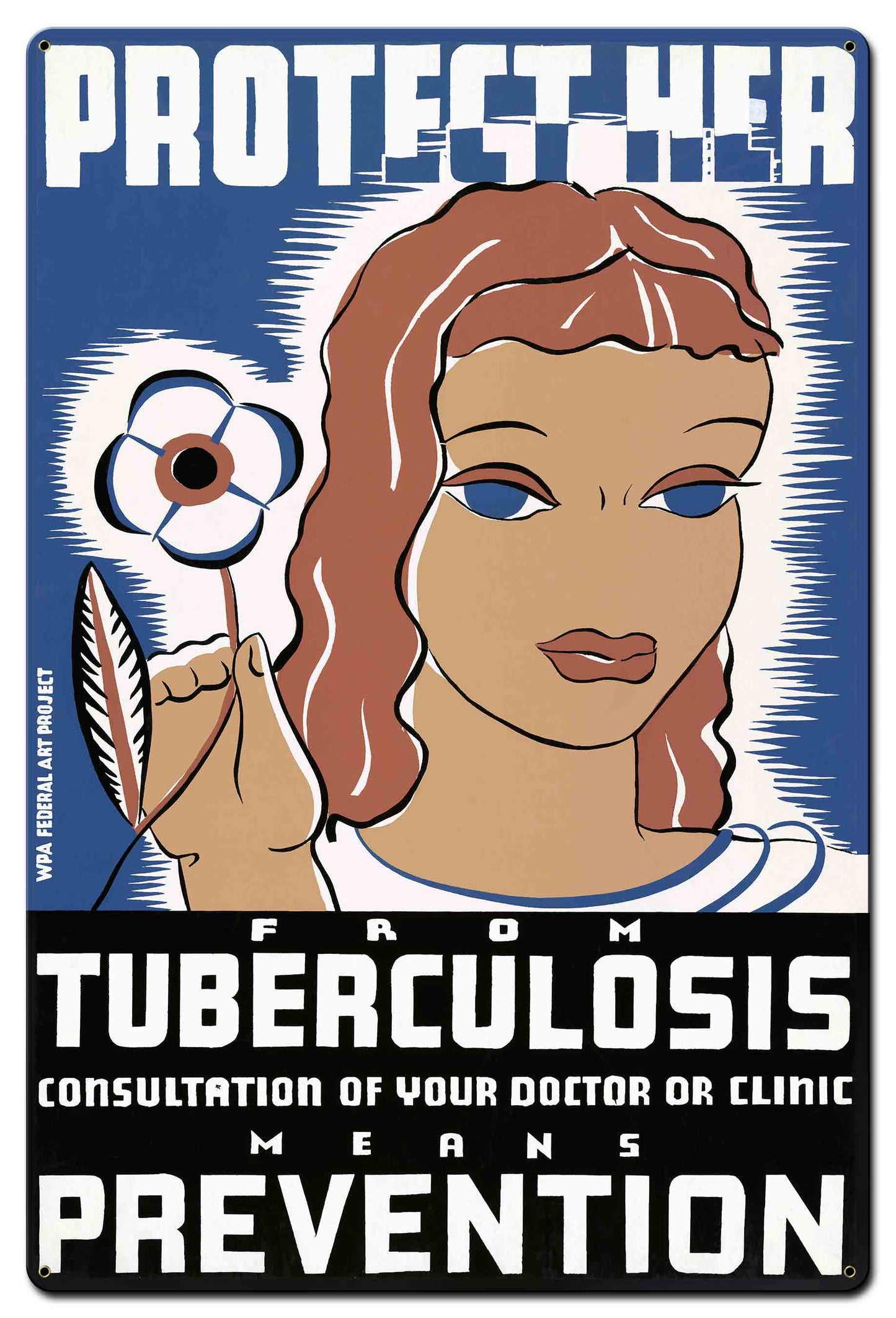 Protect Her From Tuberculosis 24 x 36