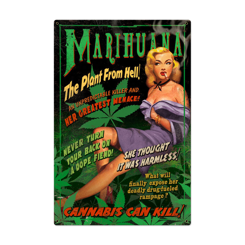Marijuana Pinup 24 x 36