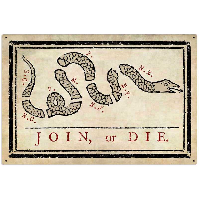Join Or Die 36 x 24