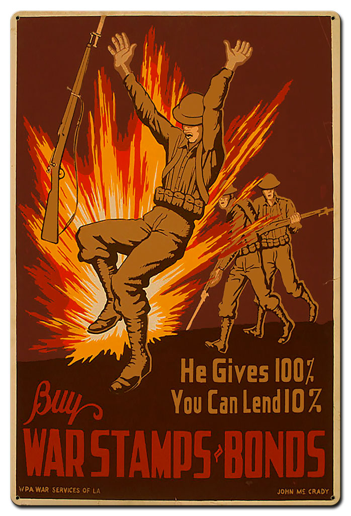 Buy War Stamps Bonds 36 x 24