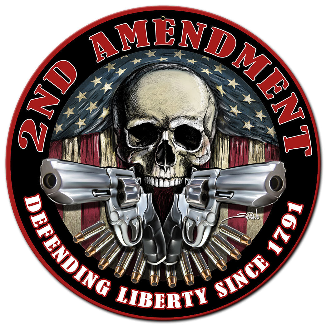 2Nd Amendment Defending Liberty 14 x 14