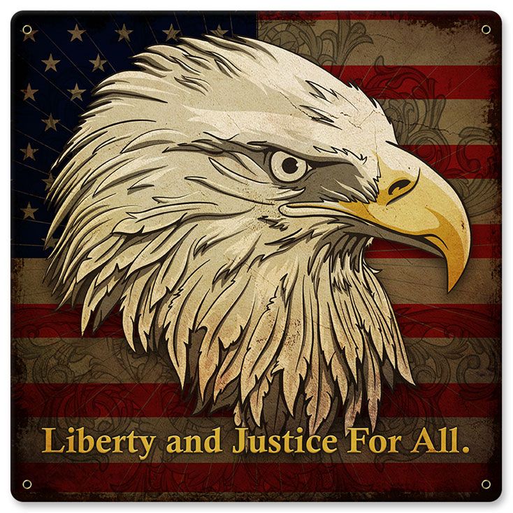 Liberty And Justice For All 12 x 12