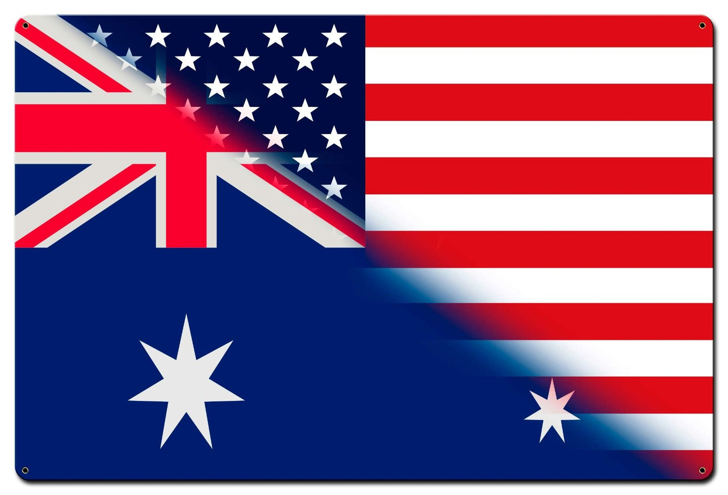 Australian American Flag 36 x 24