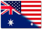 Australian American Flag 36 x 24