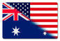 Australian American Flag 18 x 12