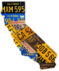 California License Plate Map 24 x 58