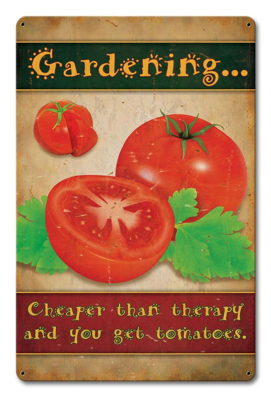 Gardening Cheaper Than Therapy 12 x 18