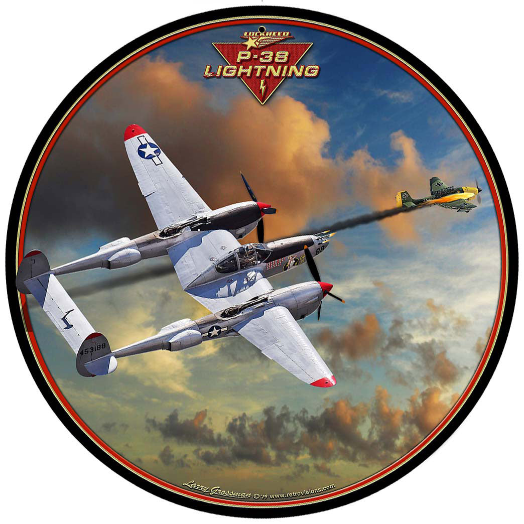 P-38 J Lightning 14x14