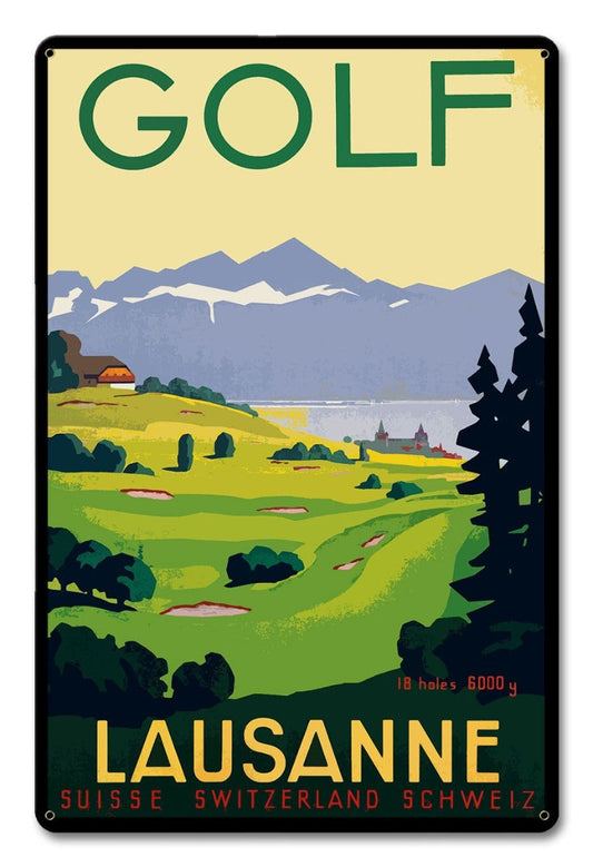 Golf Lausanne Switzerland 12 x 18