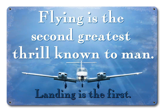 Flying Second Greatest Thrill 18 x 12