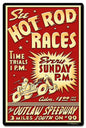 1950'S Hot Rod Races 16 x 24