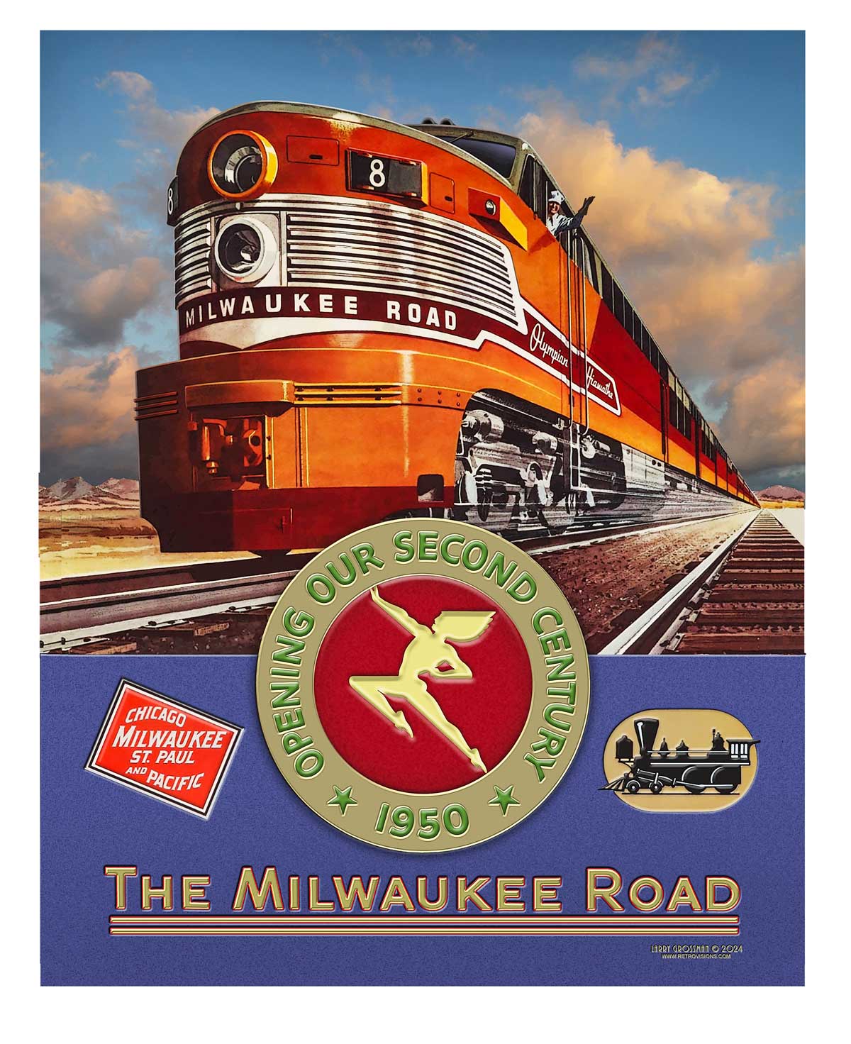 Milwaukee Road 16 X 20