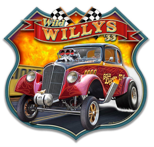 1933 Willys Shield 16 X 18