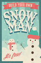 Build Your Own Snowman 12 x 18