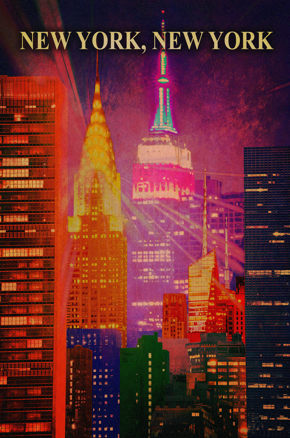 New York New York 12 x 18
