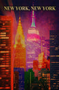 New York New York 12 x 18