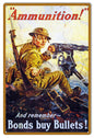Ammunition Military Bonds Money 12×18