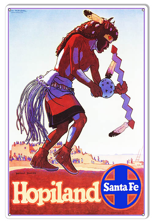 Santa Fe Railways Railroad 12×18