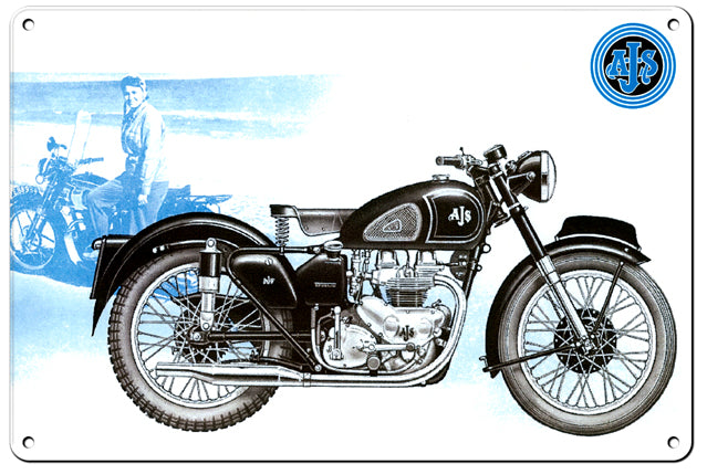 AJS Motorcycle 12×18