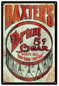 Baxter Cigar 5 Cent 12x18