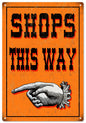 This Way With Finger Pointing to the Left 12x18